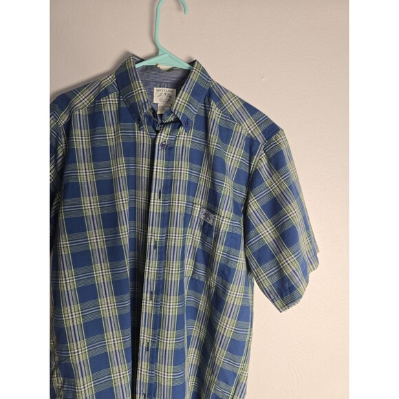 Other - Britannia Green Plaid Button Down Shirt - Men's Size M - Short Sleeve